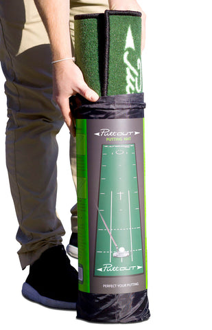 Image of PuttOUT Pressure Putting Mat - Deluxe GREEN Putting Mat
