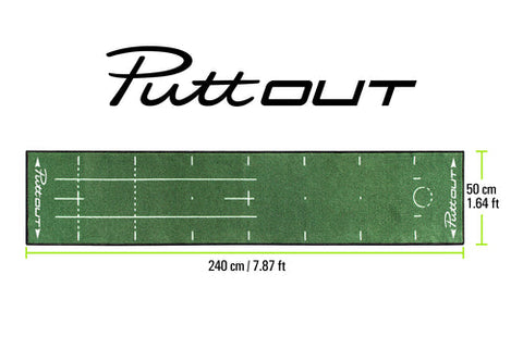 Image of PuttOUT Pressure Putting Mat - Deluxe GREEN Putting Mat