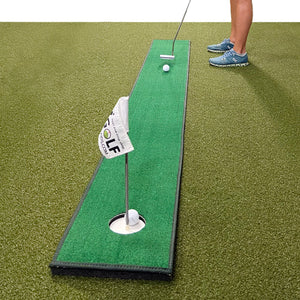 Home Putt - Portable Golf Putting Mat - Perfect Golf Training Aid to Practice your Golf Game Everyhwere You Go - 1 Ft by 8 Ft Mini Golf Putting Green