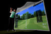 HomeCourse Retractable Golf Simulator Impact Screen Enclosure