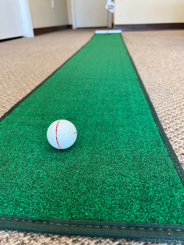 Image of Home Putt - Portable Golf Putting Mat - Perfect Golf Training Aid to Practice your Golf Game Everyhwere You Go - 1 Ft by 8 Ft Mini Golf Putting Green