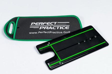 Perfect Putting Bundle - Perfect Practice Putting Standard Mat, Perfect Practice Putting Mirror, & Dave Pelz O'Balls